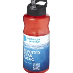 H2O Active® Eco Big Base bidon o pojemności 1 litra z wieczkiem z dzióbkiem / Czerwony 21017995