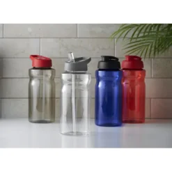 H2O Active® Eco Big Base bidon z wieczkiem zaciskowym o pojemności 1 litra / Czerwony 21017821