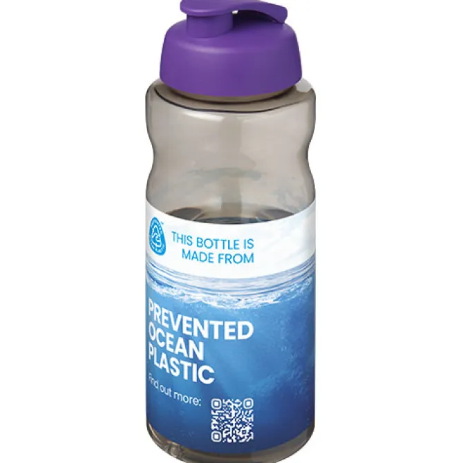 H2O Active® Eco Big Base bidon z wieczkiem zaciskowym o pojemności 1 litra / Niebieski 21017892