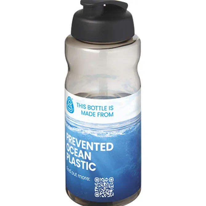 H2O Active® Eco Big Base bidon z wieczkiem zaciskowym o pojemności 1 litra / Ciemnografitowy 21017884