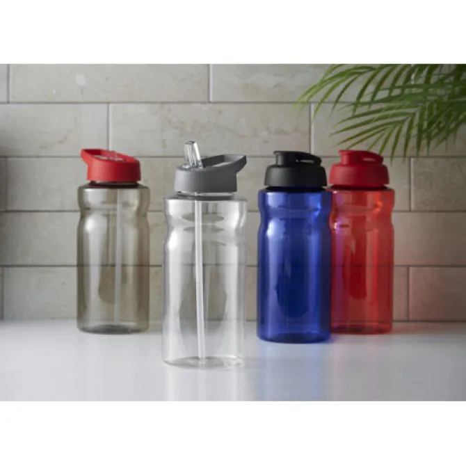 H2O Active® Eco Big Base bidon z wieczkiem zaciskowym o pojemności 1 litra / Ciemnografitowy 21017893