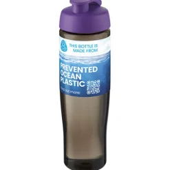 H2O Active® Eco Tempo 700 ml bidon z klapką / Fioletowy 21044837