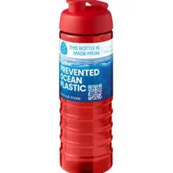 H2O Active® Eco Treble bidon z otwieraną pokrywką o pojemności 750 ml / Czerwony 21047910