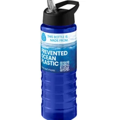 H2O Active® Eco Treble bidon z pokrywką z tutką o pojemności 750 ml  / Czerwony 21048206