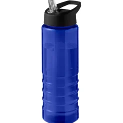 H2O Active® Eco Treble bidon z pokrywką z tutką o pojemności 750 ml  / Czerwony 21048206