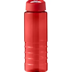 H2O Active® Eco Treble bidon z pokrywką z tutką o pojemności 750 ml  / Czerwony 21048208