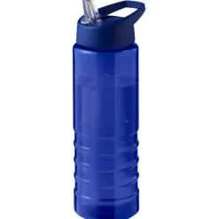 H2O Active® Eco Treble bidon z pokrywką z tutką o pojemności 750 ml  / Niebieski 21048203