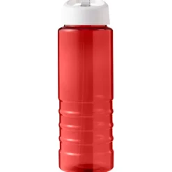 H2O Active® Eco Treble bidon z pokrywką z tutką o pojemności 750 ml  / Czerwony 21048207