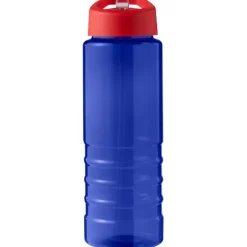 H2O Active® Eco Treble bidon z pokrywką z tutką o pojemności 750 ml  / Niebieski 21048210