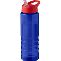 H2O Active® Eco Treble bidon z pokrywką z tutką o pojemności 750 ml  / Niebieski 21048210