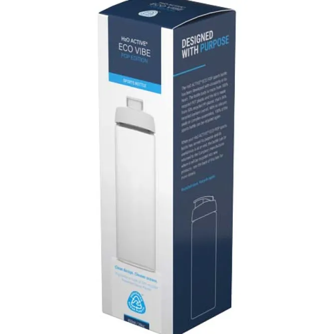 H2O Active® Eco Vibe 850 ml, bidon sportowy z odchylaną pokrywką / Ciemnografitowy 21048301