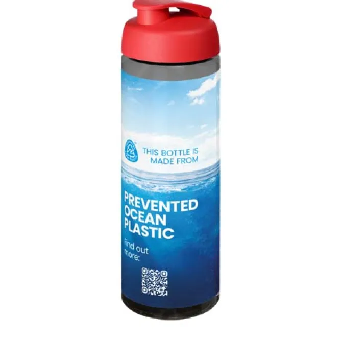 H2O Active® Eco Vibe 850 ml, bidon sportowy z odchylaną pokrywką / Węgiel drzewny 21048391