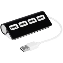 Hub USB 2.0 | Fletcher / Czarny V3447-03