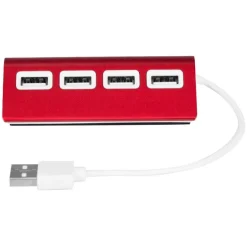 Hub USB 2.0 | Fletcher / Czerwony V3447-05