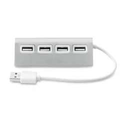 Hub USB / Srebrny mat MO8853-16