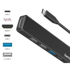 Hub USB, USB-C, HDMI Hama / Czarny VH071-03