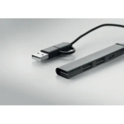 Hub USB z 4 portami 19 cm / Czarny MO2294-03