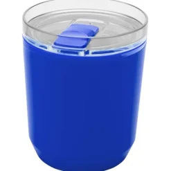 Hudson kubek z podwójnymi ściankami o pojemności 180 ml wykonany z tworzyw sztucznych pochodzących z recyklingu / Niebieski 10085252