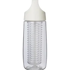 HydroFruit bidon o pojemności 700 ml z wieczkiem zaciskowym i możliwością przyrządzania wody smakowej wykonany wykonany z two / Biały przezroczysty 10078401
