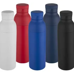 Illuminate butelka termiczna o pojemności 650 ml z podwójnymi ściankami, wykonana ze stali nierdzewnej z recyklingu z certyfikatem RCS. / Królewski niebieski 10083853