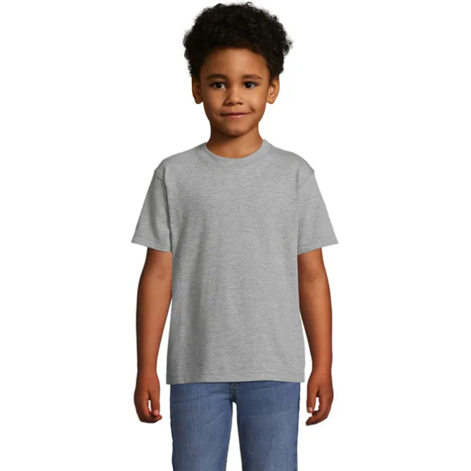 IMPERIAL Dziecięcy T-SHIRT / Szary Melanż S11770-GM-XL