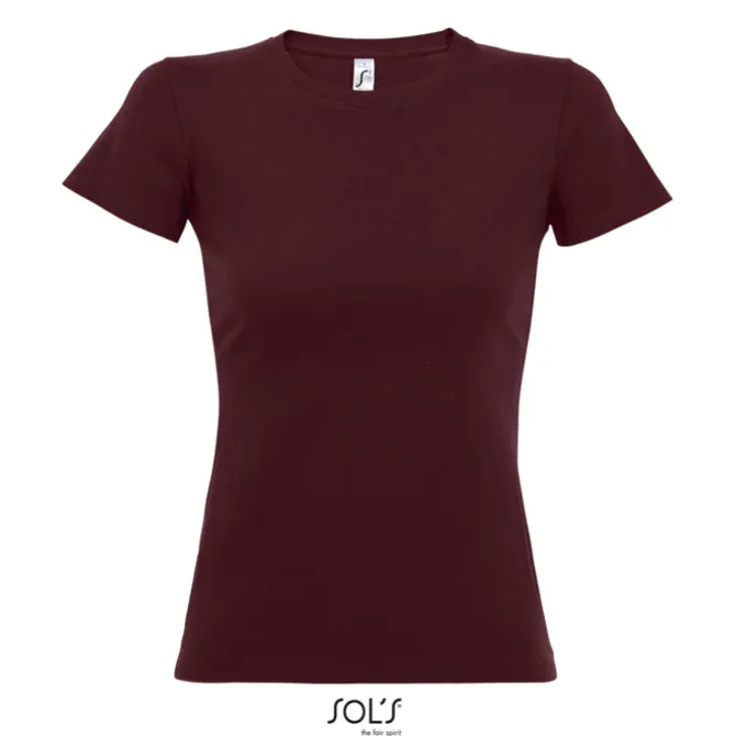 IMPERIAL WOMEN T-SHIRT 190g / Burgundy S11502-BG-XL