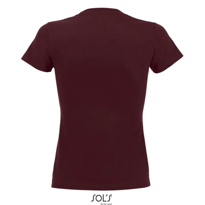 IMPERIAL WOMEN T-SHIRT 190g / Burgundy S11502-BG-XL