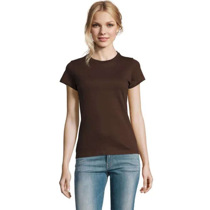 IMPERIAL WOMEN T-SHIRT 190g / Chocolate S11502-CH-XXL