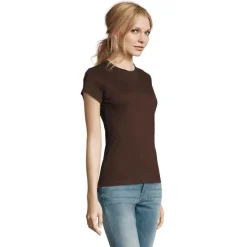 IMPERIAL WOMEN T-SHIRT 190g / Chocolate S11502-CH-M