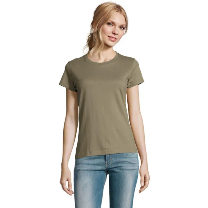 IMPERIAL WOMEN T-SHIRT 190g / Khaki S11502-KH-M