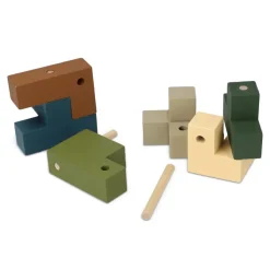InSideOut Drewniana kostka do gry think iq / Asortyment fluoru LT57404-N0099