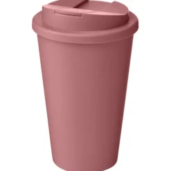 Izolowany kubek Americano® Renew o pojemności 350 ml z odporną na rozlanie pokrywką / Różowy 21042741