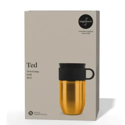 Izolowany kubek Sagaform Ted, 280 ml, szczelny, można myć w zmywarce / Złoty LT52131-N0006