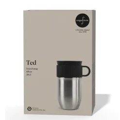 Izolowany kubek Sagaform Ted, 280 ml, szczelny, można myć w zmywarce / Srebrny LT52131-N0005