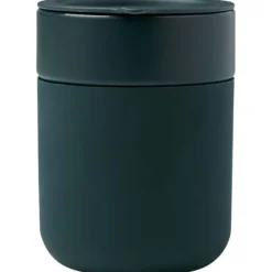 Java kubek ceramiczny z silikonową osłoną i plastikową pokrywką 330 ml / Zielony 10080861