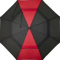 Jeff 55-calowy wiatroodporny parasol golfowy / Czerwony 10941921