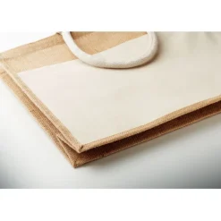 Jutowa torba na zakupy / Bezowy MO2858-13