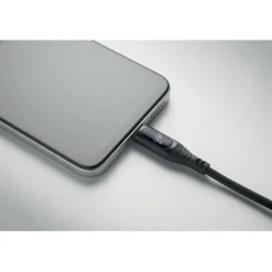 Kabel ładujący typ C, moc 100W / Czarny MO2676-03