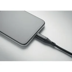 Kabel ładujący typ C, moc 100W / Czarny MO2676-03