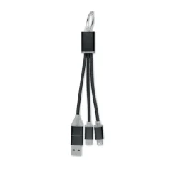 Kabel ładujący 4 w 1 typu C / Czarny MO2141-03