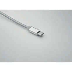 Kabel ładujący 4 w 1 typu C / Srebrny MO2141-14