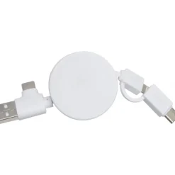 Kabel do ładowania bambusowy GRONINGEN / Beżowy 319913