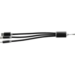 Kabel do ładowania, brelok do kluczy / Czarny V0345-03