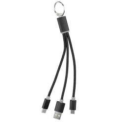 Kabel do ładowania, brelok do kluczy / Czarny V0345-03