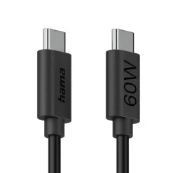 Kabel do ładowania Hama 60W / Czarny VH017-03