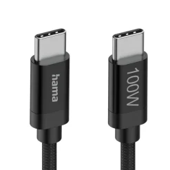 Kabel do ładowania Hama 100W / Czarny VH018-03