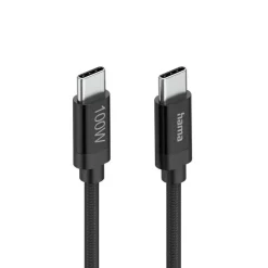 Kabel do ładowania Hama 100W / Czarny VH018-03