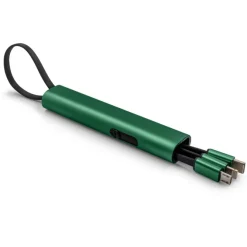 Kabel do ładowania i synchronizacji | Evelyn / Zielony V0479-06