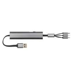 Kabel do ładowania i synchronizacji | Evelyn / Grafitowy V0479-15