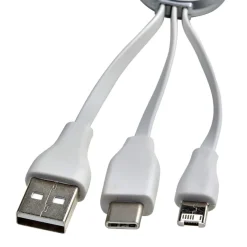 Kabel do ładowania / Srebrny V3890-32